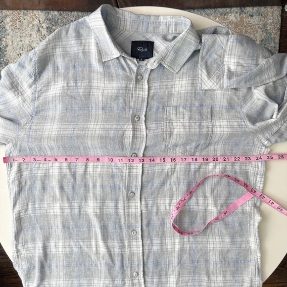 Rails Men’s Wyatt Lightweight Cotton Flannel Button Down Shirt Size XL Gray - Picture 3 of 7